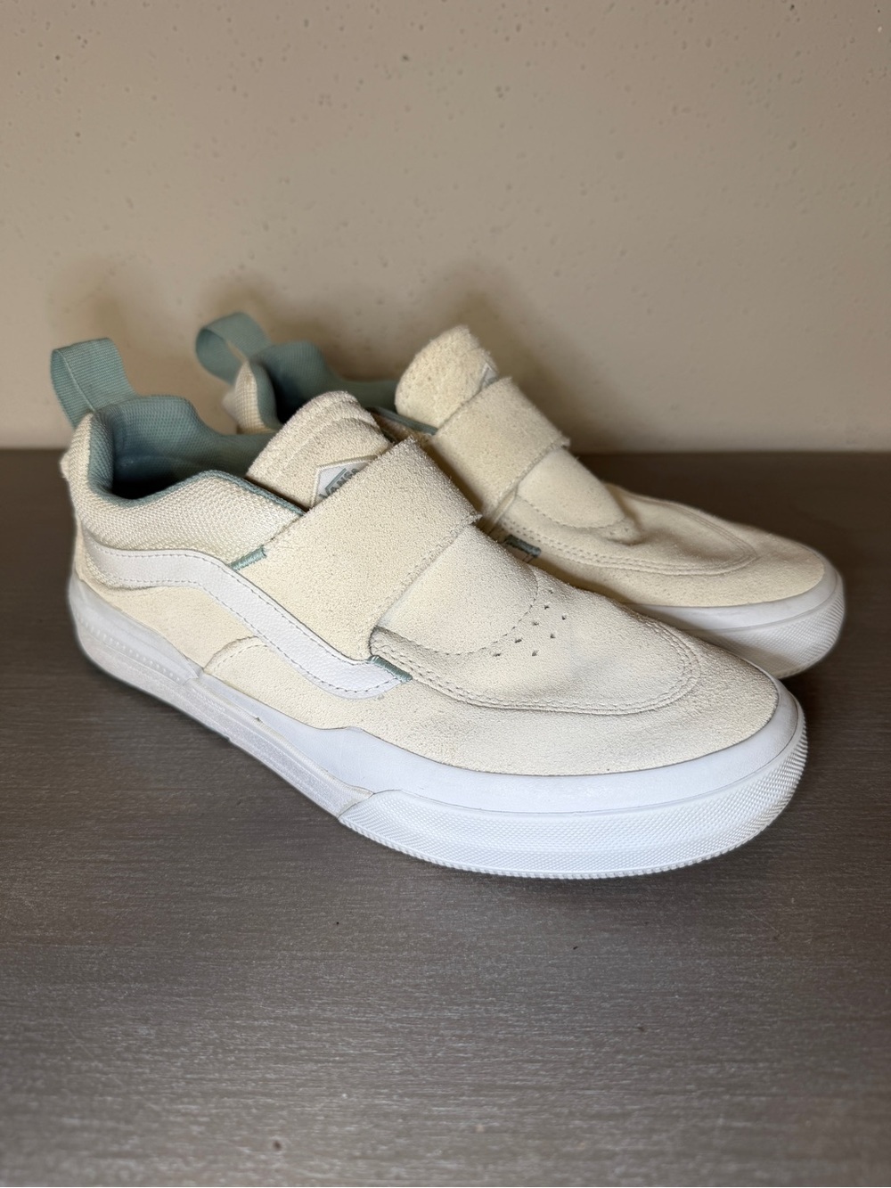 Vans Kyle Walker Pro White Suede Leather Skate Sneaker Men's Size 6 White Shoes